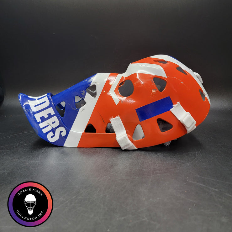 Billy Smith Goalie Mask Unsigned New York GAME USED Edition Full Size Tribute