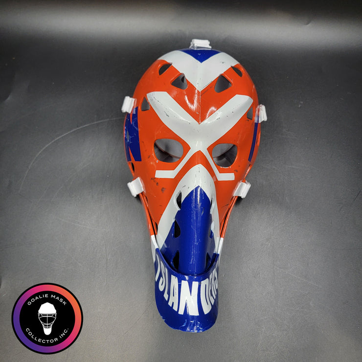 Billy Smith Goalie Mask Unsigned New York GAME USED Edition Full Size Tribute