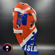 Billy Smith Goalie Mask Unsigned New York GAME USED Edition Full Size Tribute