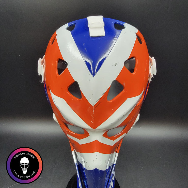 Billy Smith Goalie Mask Unsigned New York GAME USED Edition Full Size Tribute