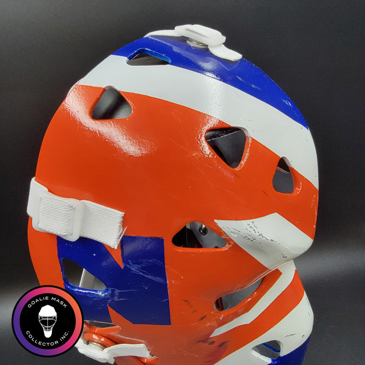 Billy Smith Goalie Mask Unsigned New York GAME USED Edition Full Size Tribute