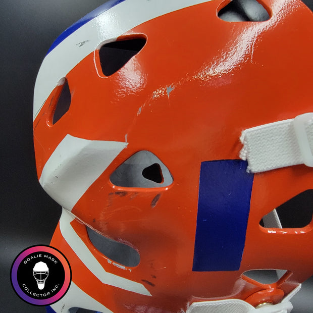 Billy Smith Goalie Mask Unsigned New York GAME USED Edition Full Size Tribute