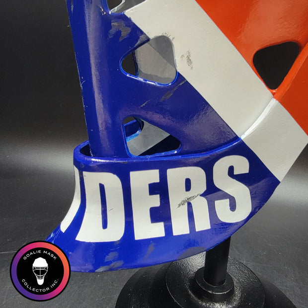 Billy Smith Goalie Mask Unsigned New York GAME USED Edition Full Size Tribute