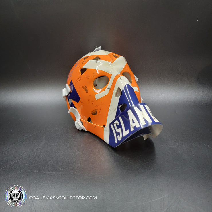Billy Smith Signed Goalie Mask New York Game Worn Look Signature Edition Vintage Autographed Tribute