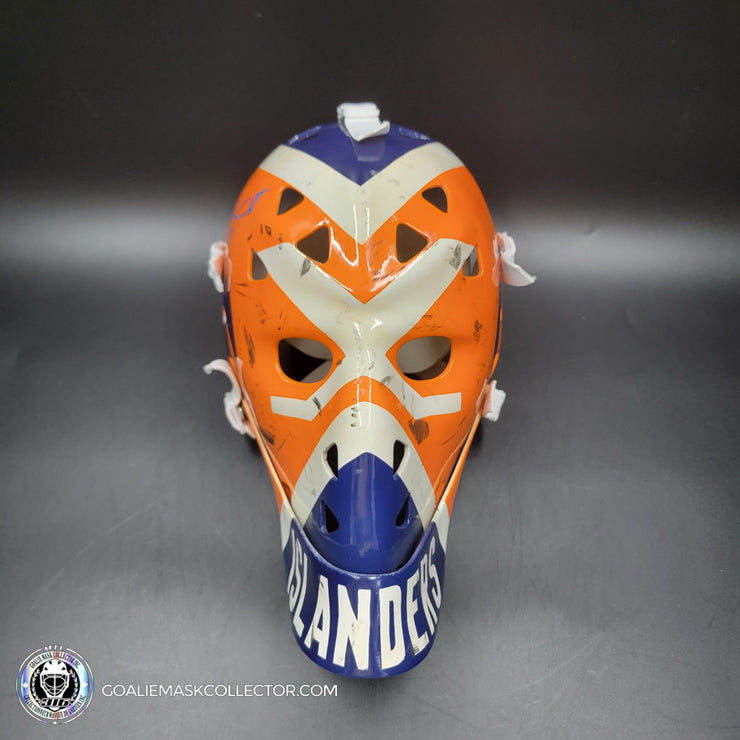 Billy Smith Signed Goalie Mask New York Game Worn Look Signature Edition Vintage Autographed Tribute