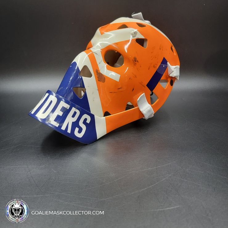 Billy Smith Signed Goalie Mask New York Game Worn Look Signature Edition Vintage Autographed Tribute