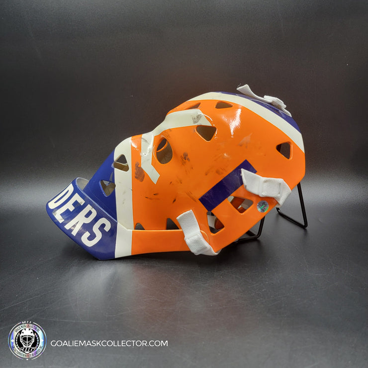 Billy Smith Signed Goalie Mask New York Game Worn Look Signature Edition Vintage Autographed Tribute