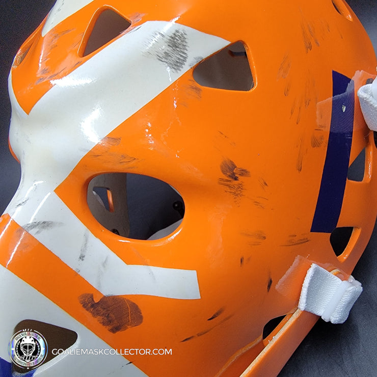 Billy Smith Signed Goalie Mask New York Game Worn Look Signature Edition Vintage Autographed Tribute