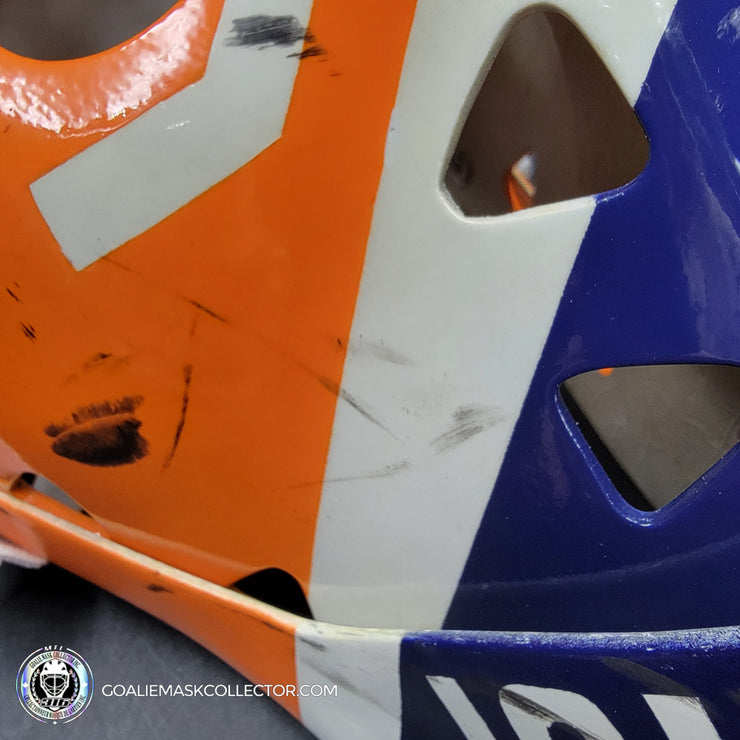 Billy Smith Signed Goalie Mask New York Game Worn Look Signature Edition Vintage Autographed Tribute