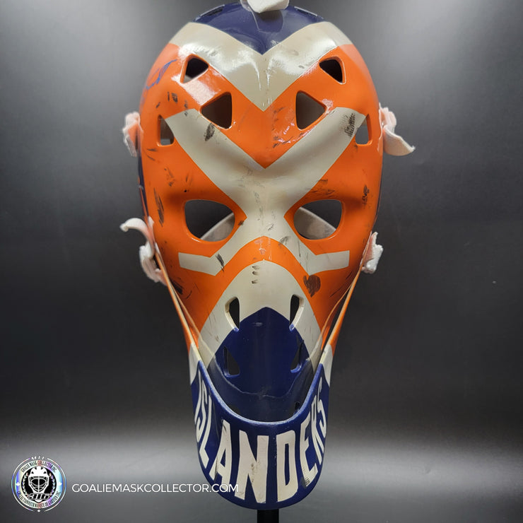 Billy Smith Signed Goalie Mask New York Game Worn Look Signature Edition Vintage Autographed Tribute