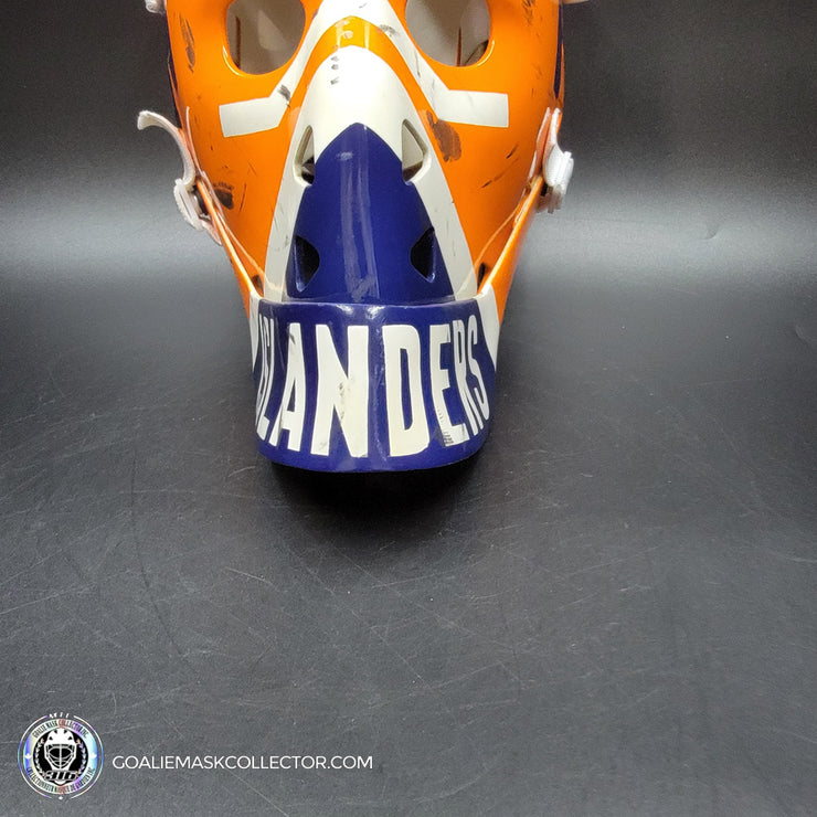 Billy Smith Signed Goalie Mask New York Game Worn Look Signature Edition Vintage Autographed Tribute