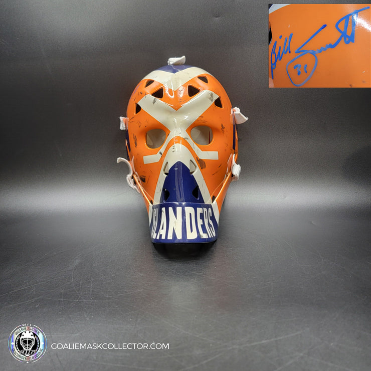 Billy Smith Signed Goalie Mask New York Game Worn Look Signature Edition Vintage Autographed Tribute