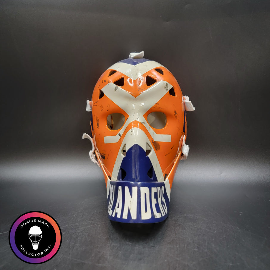 Billy Smith Signed Goalie Mask New York Game Worn Look Signature Editi – Goalie Mask Collector