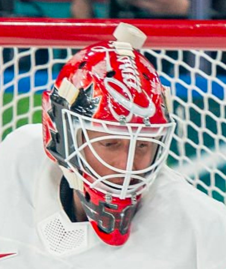 Presale: Jordan Binnington Goalie Mask Unsigned 2026 OLYMPICS Team Canada Tribute