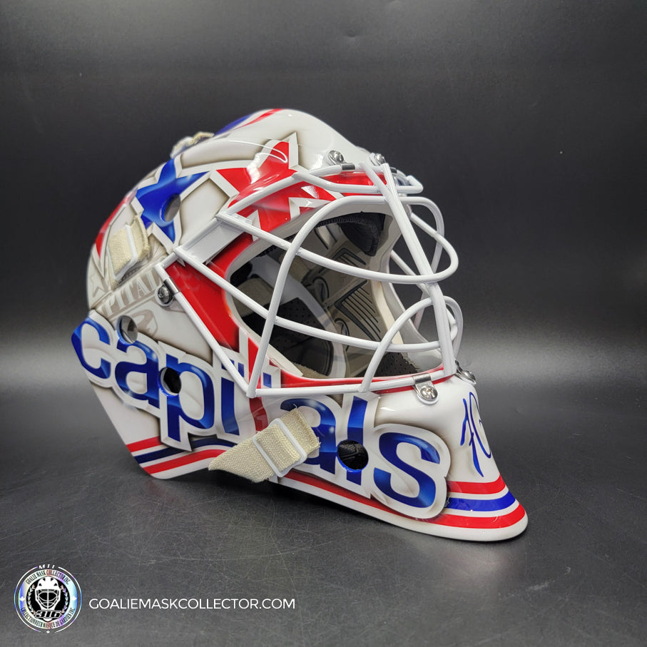 Braden Holtby Goalie Mask Unsigned 2015 Washington VEZINA YEAR Tribute