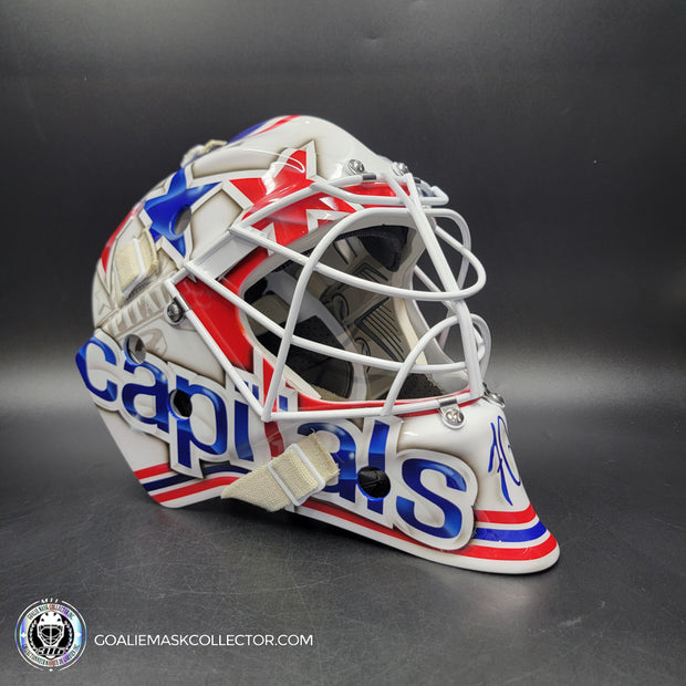 Braden Holtby Goalie Mask Unsigned 2015 Washington VEZINA YEAR Tribute