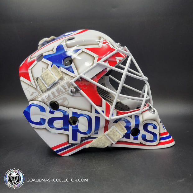 Braden Holtby Goalie Mask Unsigned 2015 Washington VEZINA YEAR Tribute