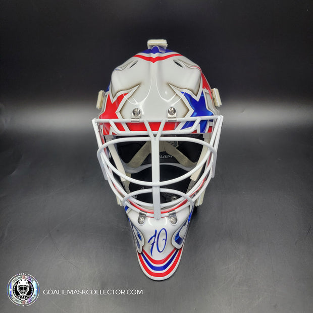 Braden Holtby Goalie Mask Unsigned 2015 Washington VEZINA YEAR Tribute