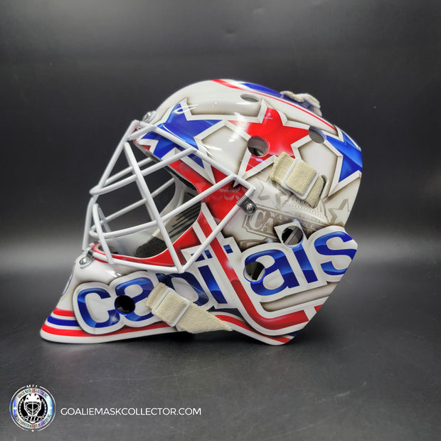 Braden Holtby Goalie Mask Unsigned 2015 Washington VEZINA YEAR Tribute
