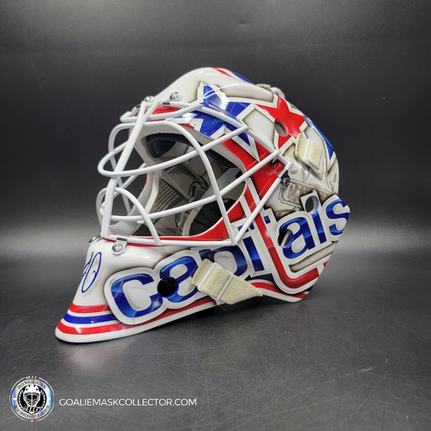Braden Holtby Goalie Mask Unsigned 2015 Washington VEZINA YEAR Tribute