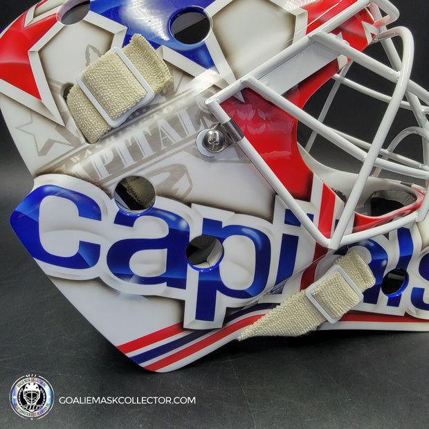 Braden Holtby Goalie Mask Unsigned 2015 Washington VEZINA YEAR Tribute