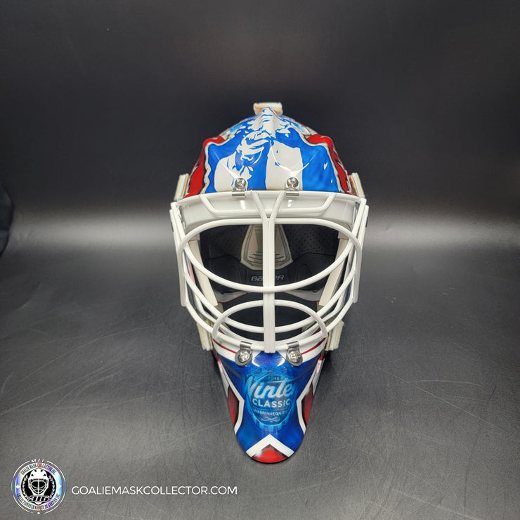Braden Holtby Goalie Mask Unsigned 2015 Washington Winter Classic Kolzig Tribute
