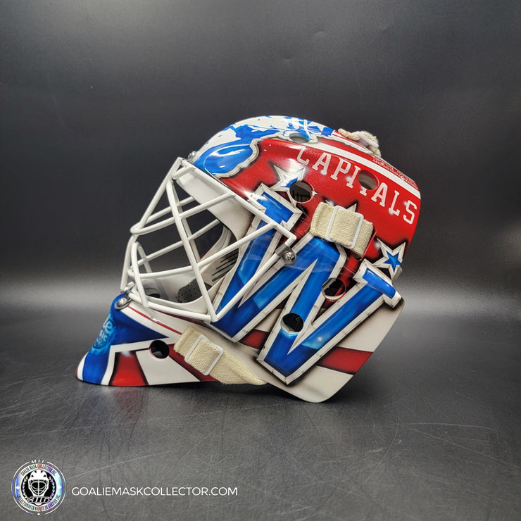 Braden Holtby Goalie Mask Unsigned 2015 Washington Winter Classic Kolzig Tribute