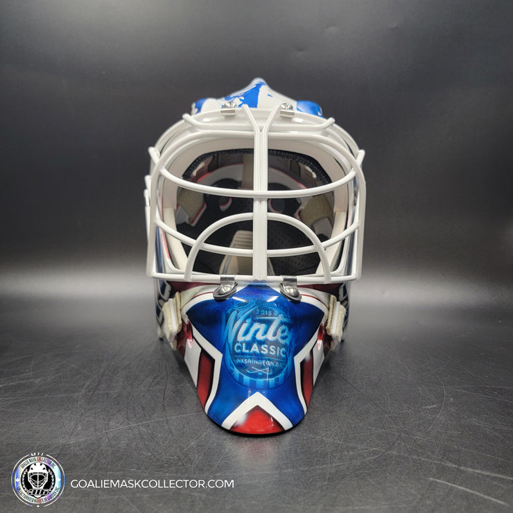 Braden Holtby Goalie Mask Unsigned 2015 Washington Winter Classic Kolzig Tribute