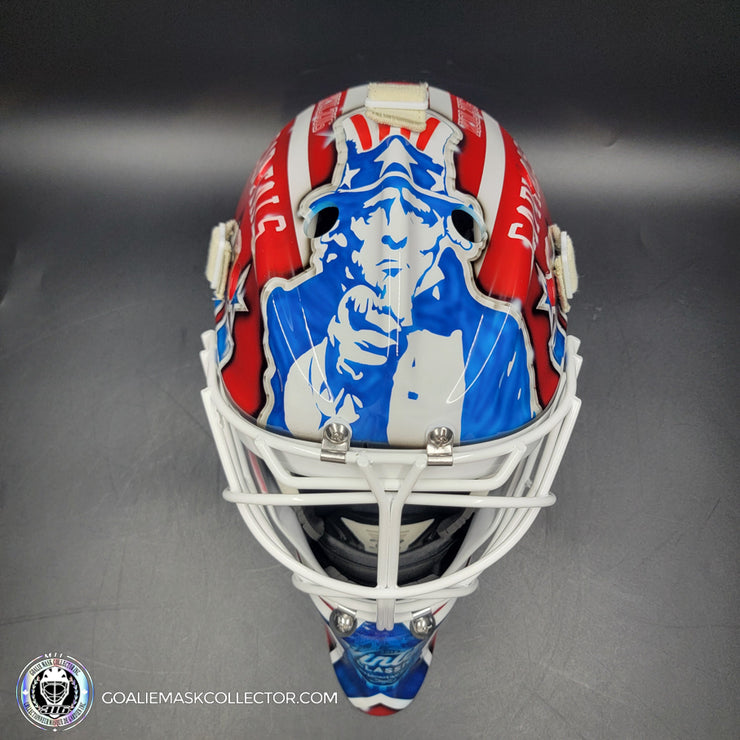 Braden Holtby Goalie Mask Unsigned 2015 Washington Winter Classic Kolzig Tribute