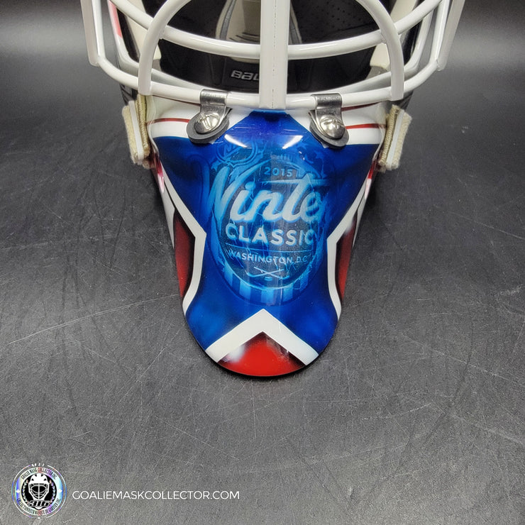 Braden Holtby Goalie Mask Unsigned 2015 Washington Winter Classic Kolzig Tribute