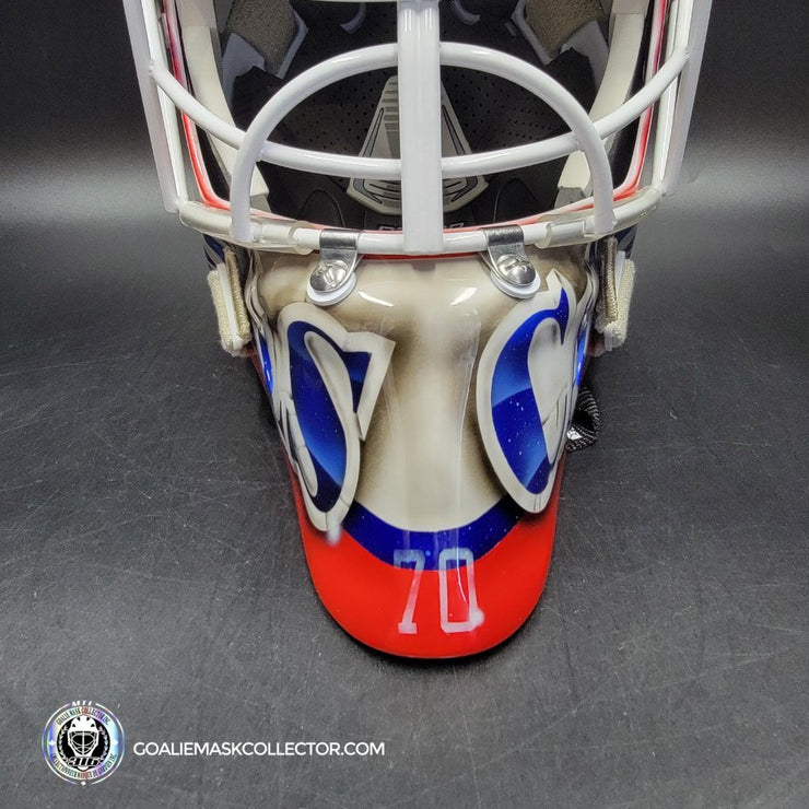 Braden Holtby Goalie Mask Unsigned 2018-19 Washington Marble Tribute