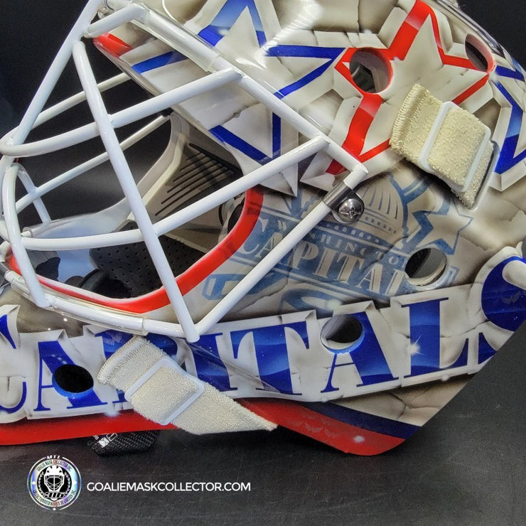 Braden Holtby Goalie Mask Unsigned 2018-19 Washington Marble Tribute