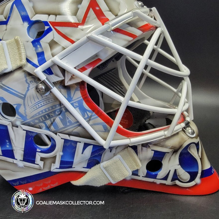 Braden Holtby Goalie Mask Unsigned 2018-19 Washington Marble Tribute