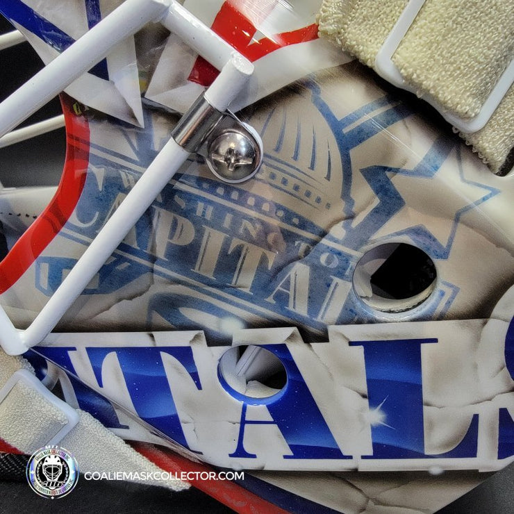 Braden Holtby Goalie Mask Unsigned 2018-19 Washington Marble Tribute