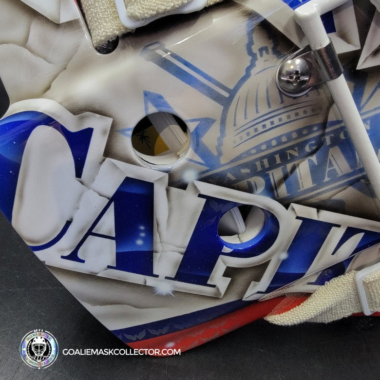 Braden Holtby Goalie Mask Unsigned 2018-19 Washington Marble Tribute