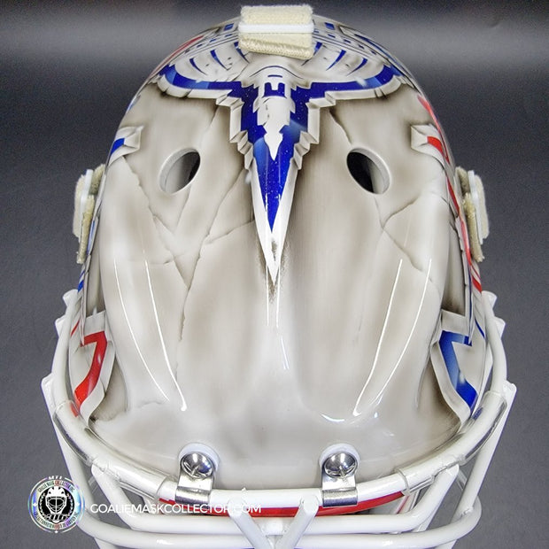 Braden Holtby Goalie Mask Unsigned 2018-19 Washington Marble Tribute