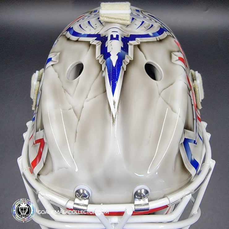 Braden Holtby Goalie Mask Unsigned 2018-19 Washington Marble Tribute