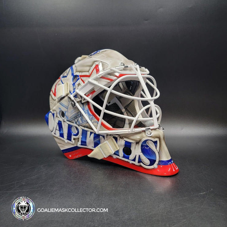 Braden Holtby Goalie Mask Unsigned 2018-19 Washington Marble Tribute