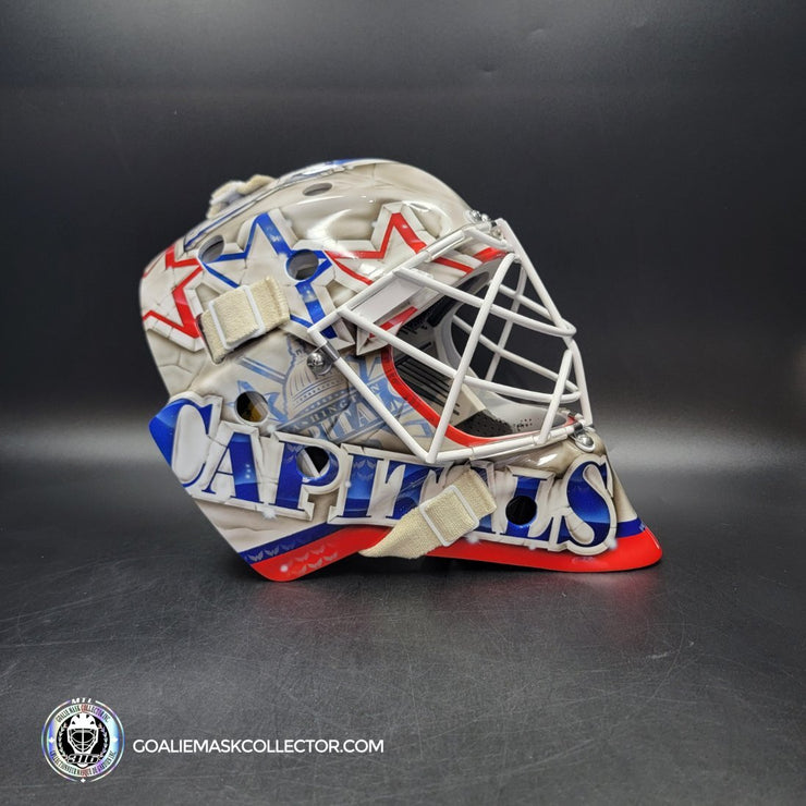Braden Holtby Goalie Mask Unsigned 2018-19 Washington Marble Tribute