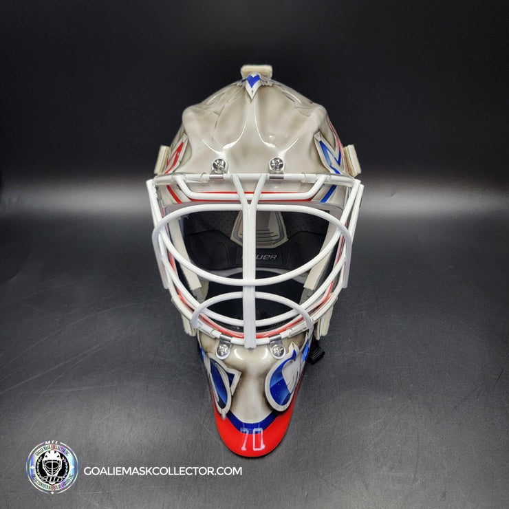 Braden Holtby Goalie Mask Unsigned 2018-19 Washington Marble Tribute