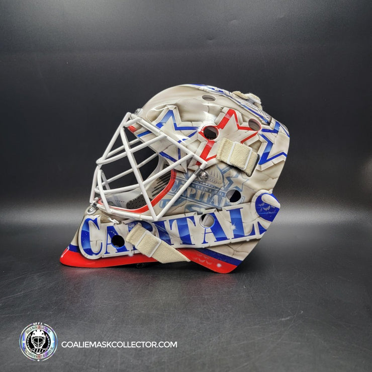 Braden Holtby Goalie Mask Unsigned 2018-19 Washington Marble Tribute