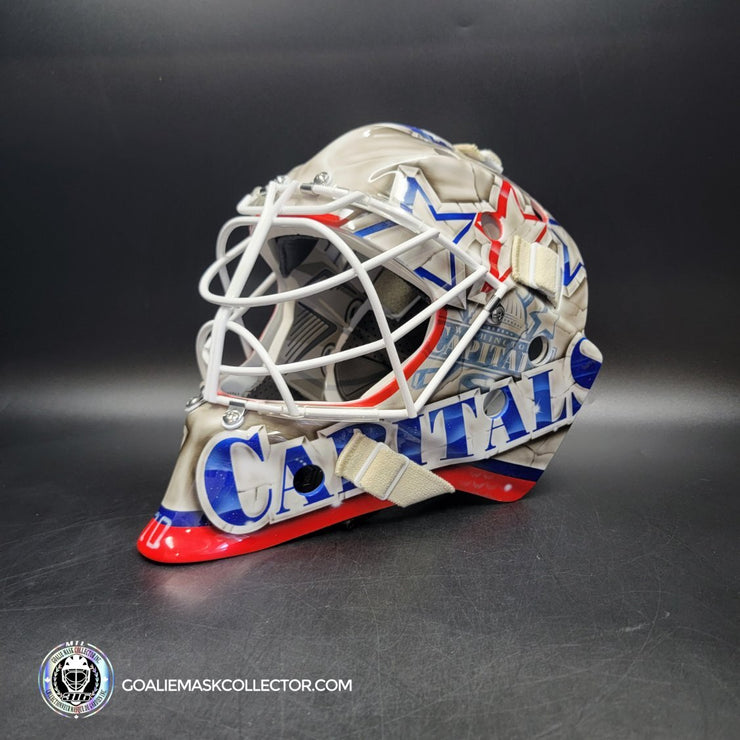 Braden Holtby Goalie Mask Unsigned 2018-19 Washington Marble Tribute