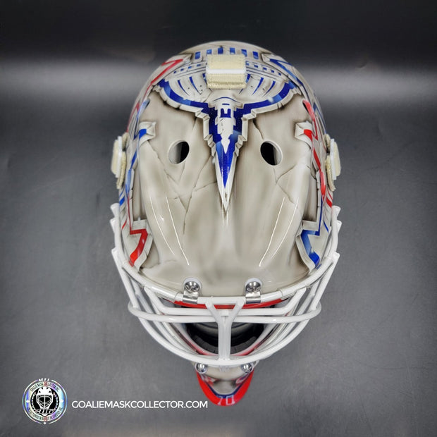 Braden Holtby Goalie Mask Unsigned 2018-19 Washington Marble Tribute