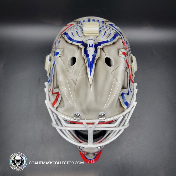 Braden Holtby Goalie Mask Unsigned 2018-19 Washington Marble Tribute