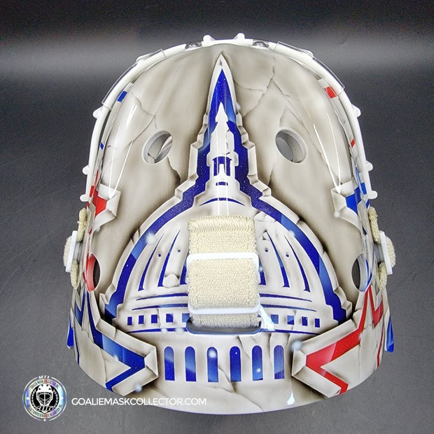 Braden Holtby Goalie Mask Unsigned 2018-19 Washington Marble Tribute