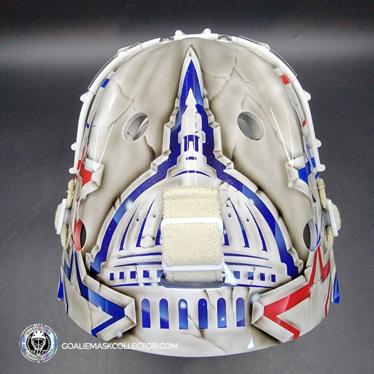 Braden Holtby Goalie Mask Unsigned 2018-19 Washington Marble Tribute