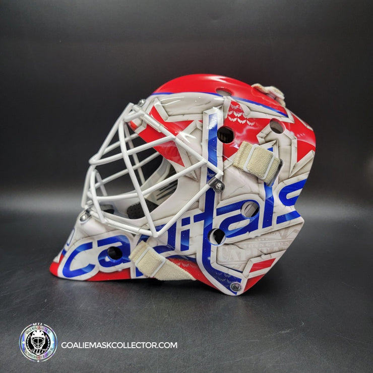 Braden Holtby Goalie Mask Unsigned 2018 Washington Cup Winning Edition Tribute