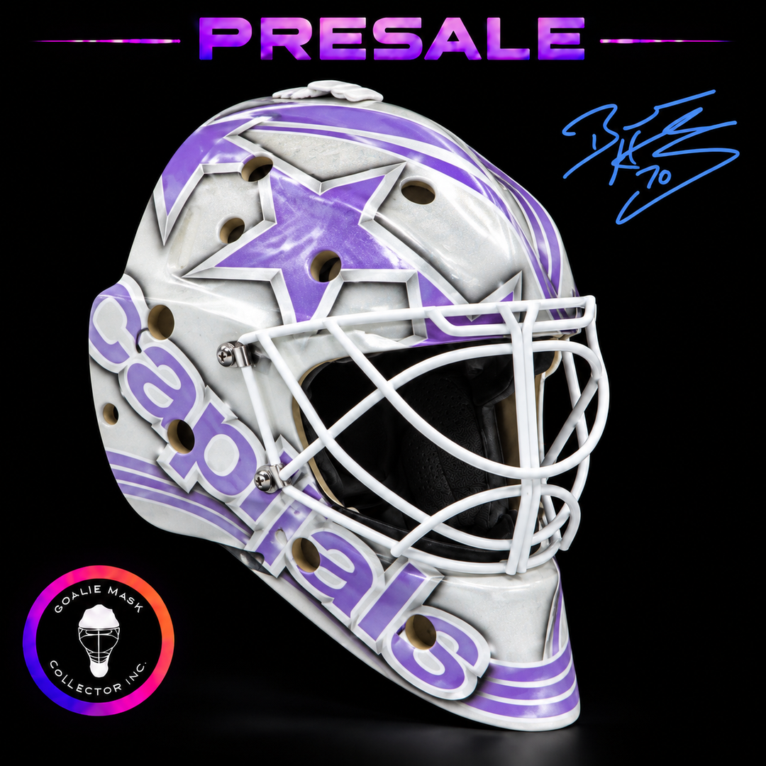 Braden Holtby signed 2015 Washington Hockey Fights Cancer tribute goalie mask presale