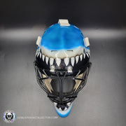 Brian Hayward Goalie Mask Unsigned San Jose V2 BRIGHT BLUE CAT316 Tribute