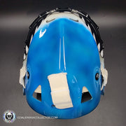 Brian Hayward Goalie Mask Unsigned San Jose V2 BRIGHT BLUE CAT316 Tribute